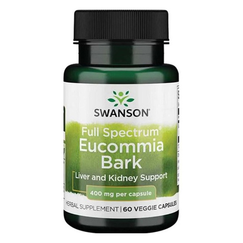 Swanson Full Spectrum Eucommia Bark 400mg 60 Kapsułek