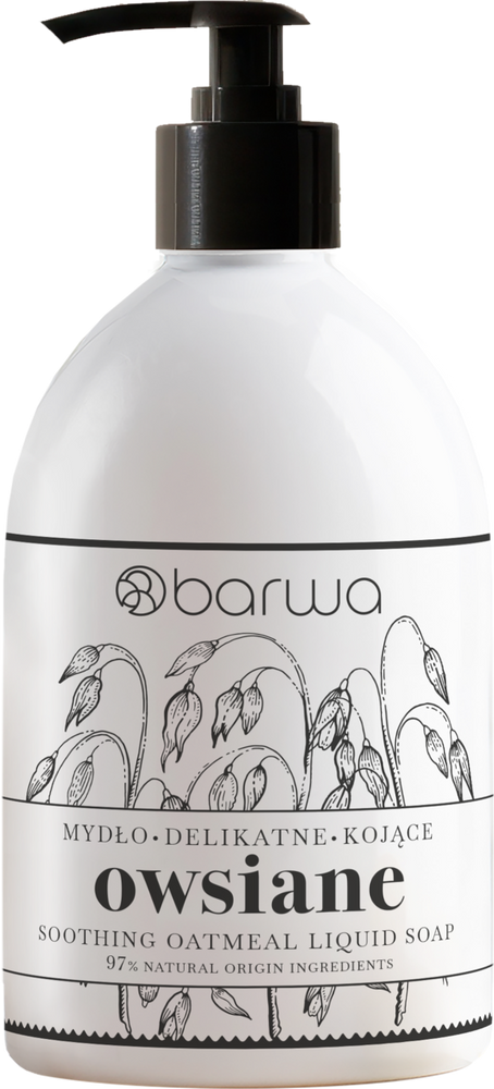 Barwa Pure Calm Kojące Owsiane Mydło w Płynie dla Skóry Wrażliwej i Suchej 450ml