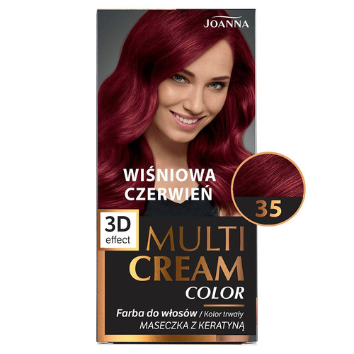 Joanna Multi Cream Color 3D Effect Nr 35 Wiśniowa Czerwień 1 Sztuka