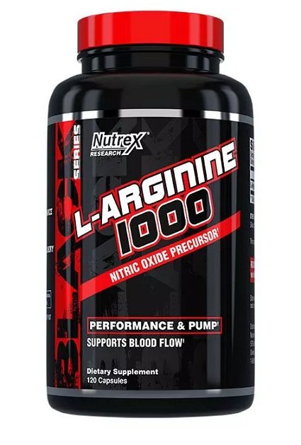 Nutrex L-Arginina 1000 na Pompę Mięśniową i Przepływ Krwi 120 Kapsułek