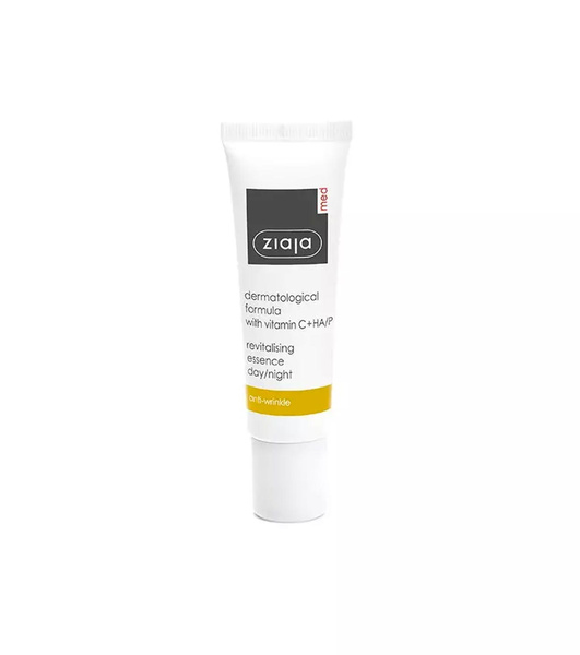 Ziaja Med Wrinkle Prevention Treatment with Vitamin C Revitalizing Face Essence for Day and Night 30ml Best Before 31.05.26