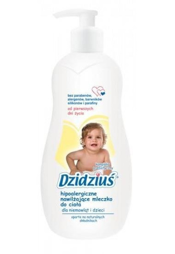 DZIDZIUŚ hipoalergiczne Mleczko nawilżające do ciała dla niemowląt i dzieci 300ml