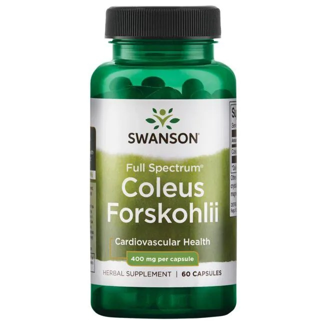 Swanson Full Spectrum Coleus Forskohlii 400mg 60 Capsules