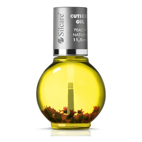 Silcare Garden of Colour Peach Nature Nail & Cuticle Oil with Flowers 11.5ml