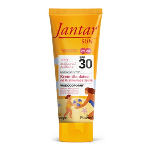 Jantar Sun Amber Waterproof Cream with Mineral Filters SPF 30 for Children over 6 Months of Age 50ml