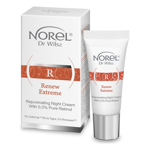 Norel Renew Extreme Odmładzający Krem 0,3% Czystego Retinolu dla Skóry Dojrzałej na Noc 15ml