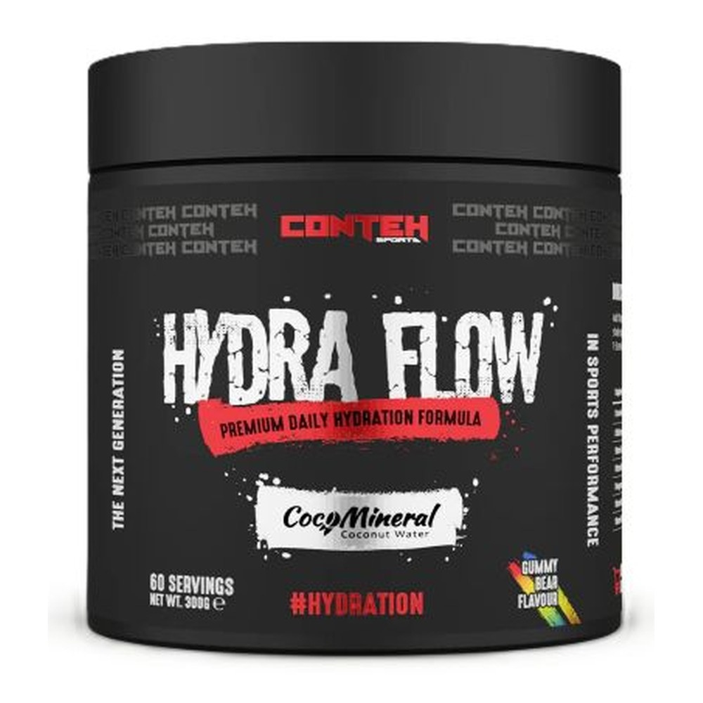 Conteh Sports Hydra Flow Proszek elektrolitowy do nawodnienia, Żelkowe Misie 300g