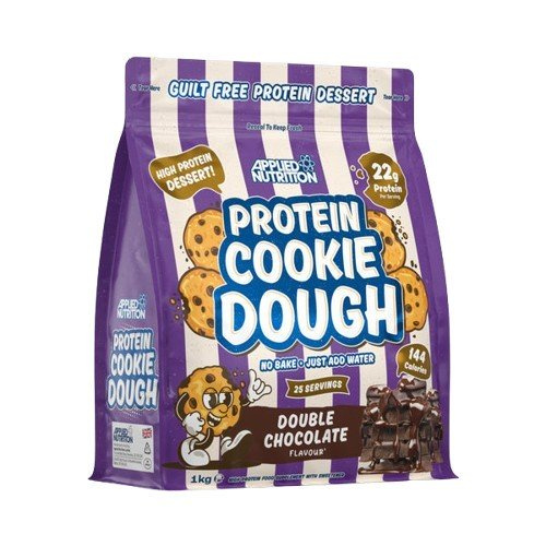 Applied Nutrition Protein Cookie Dough Dessert Double Chocolate High Protein Supplement 1000g