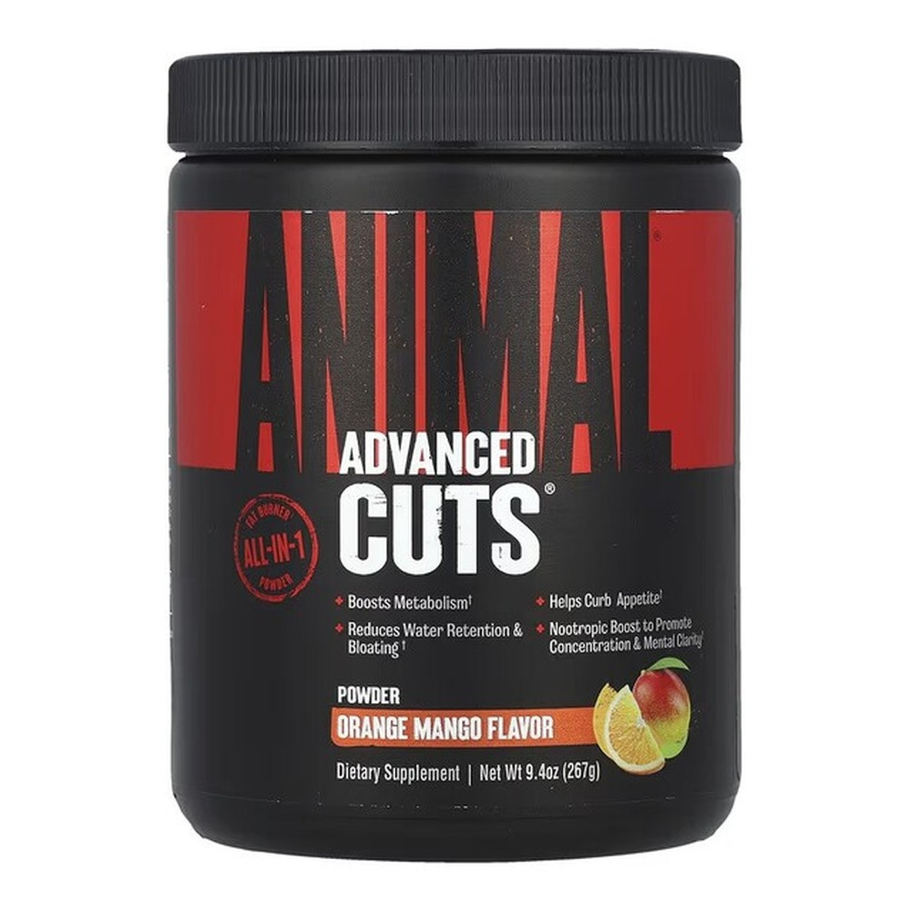 Animal Animal Cuts Orange Mango Fat Burner Powder for Metabolism Support 267g