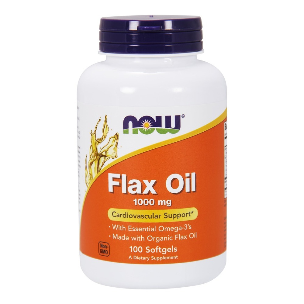 Flax Oil, 1000mg - 100 softgels