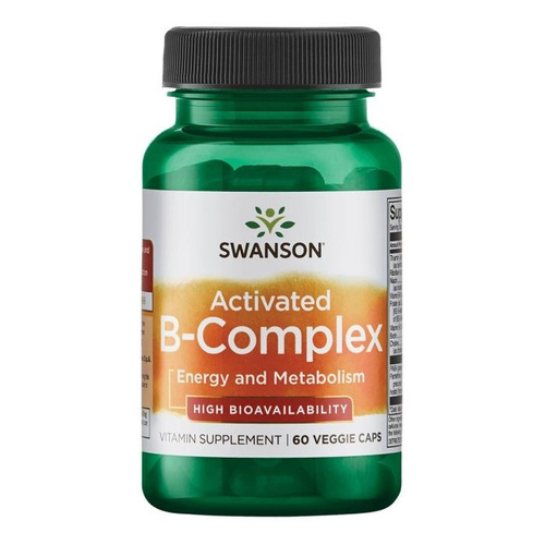 Swanson Activated B-Complex Wspiera Zdrowie Organizmu 60 Kapsułek
