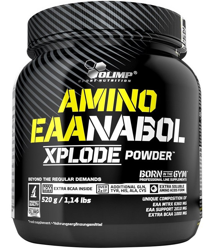 Olimp Nutrition Amino EAA Xplode Aminokwasy Egzogenne w Proszku dla Sportowców o smaku Mrożonej Herbaty Brzoskwiniowej 520g