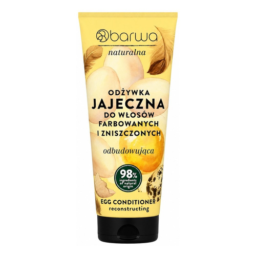 Barwa Natural Regenerating Egg Conditioner for Colored and Damaged Hair 200ml
