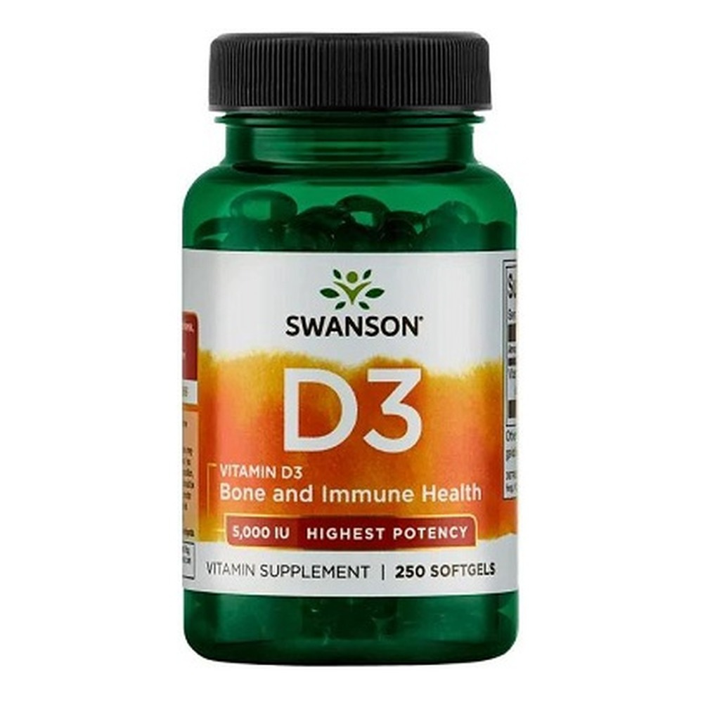 Swanson Vitamin D-3 5000 IU 250 Softgels