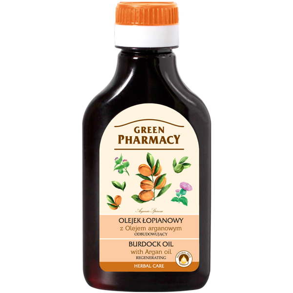 Green Pharmacy Oil for Scalp and Hair Rebuilding Burdock Argan Oil 100ml
