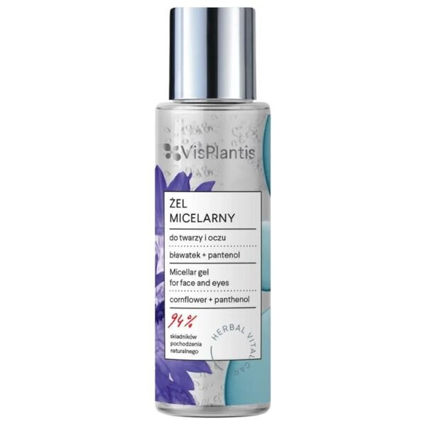 VIS PLANTIS Herbal Vital Care ŻEL micelarny 3w1 bławatek + pantenol, 100ml