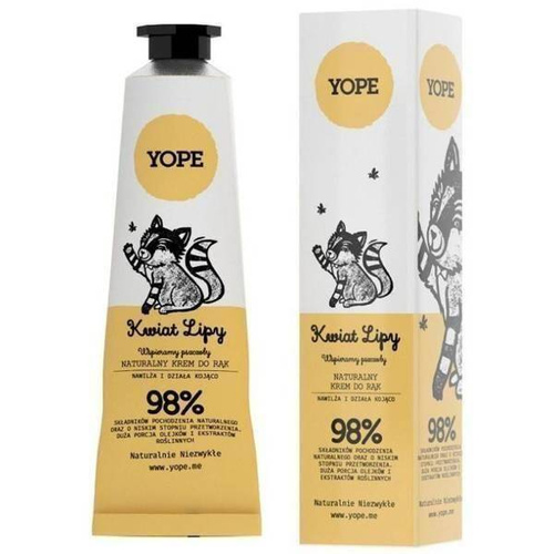 Yope Linden Flower Natural Moisturizing and Soothing Hand Cream for Dry Skin 50ml