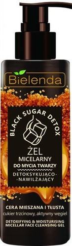 BIELENDA BLACK SUGAR Detoxifying and MOISTURISING micellar Gel for face 200 g