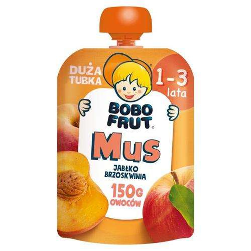 Bobo Frut Fruit Mousse with Apple and Peach for Children 1-3 Years 150g