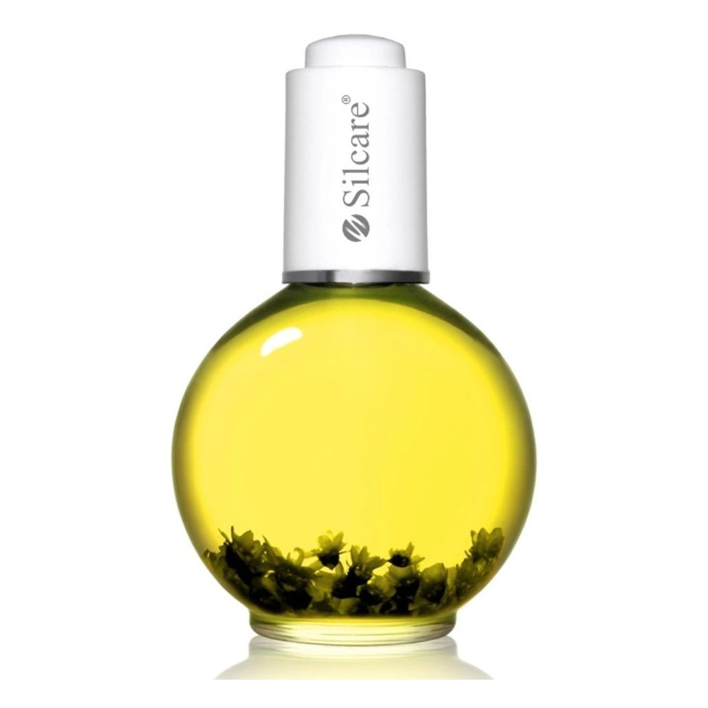 Silcare Garden of Colour Peach Nature Nail & Cuticle Oil with Flowers 75ml