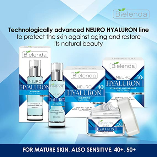 Bielenda Neuro Hialuron Liftingujący Krem Koncentrat 50+ na Dzień i na Noc 50ml