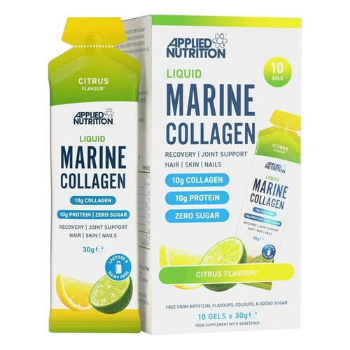Applied Nutrition Liquid Marine Collagen Citrus For Skin Hair and Nails 10 x 30g