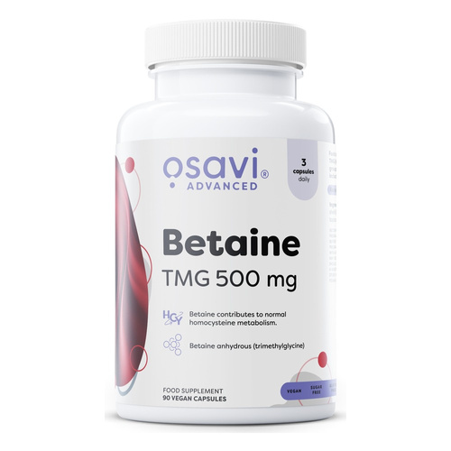 Osavi Betaine TMG betaina bezwodna 500mg 90 kapsułek wegańskich
