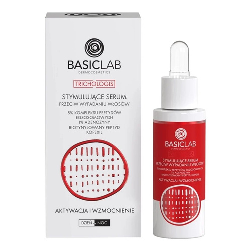 BasicLab Dermocosmetics Trichologis Stimulating Serum Against Hair Loss with Exosome. 1% Adenosine 30ml