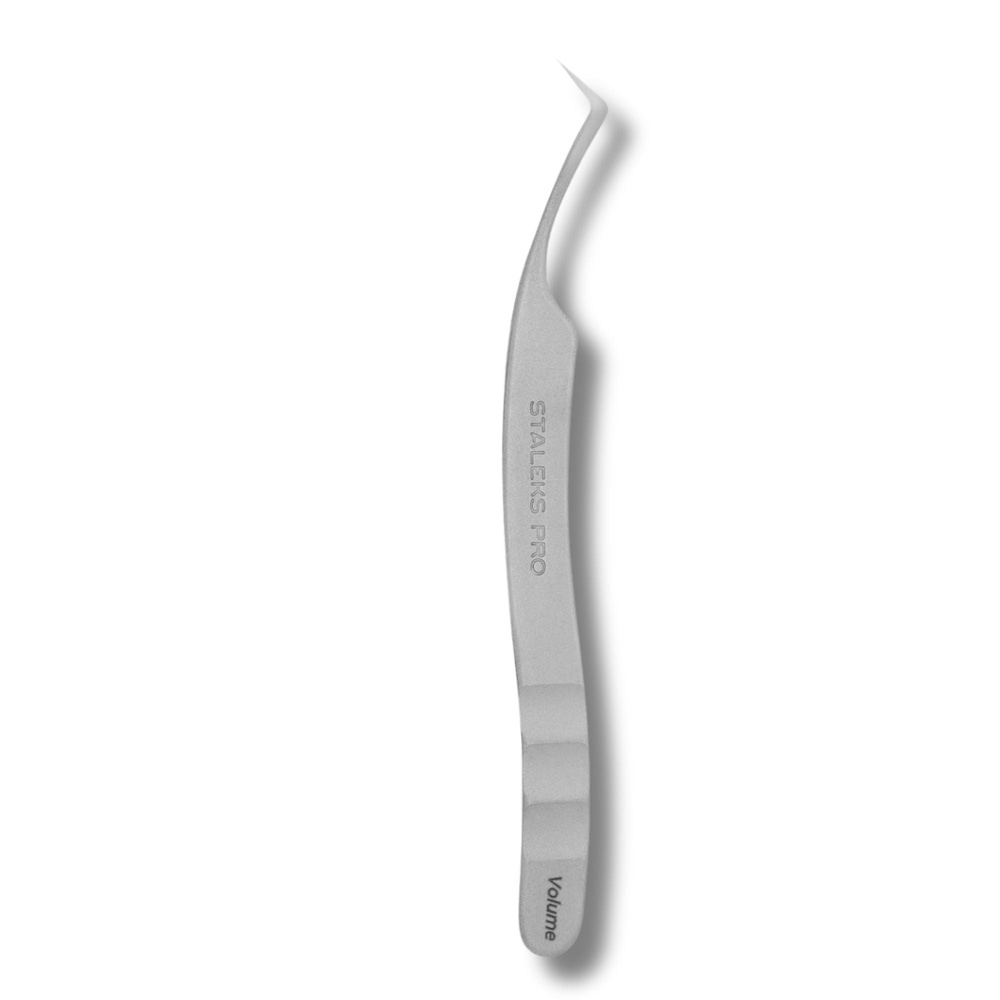 Staleks Pro Expert 41 Type 2 Eyelash Tweezers L-Shaped 40° 115mm