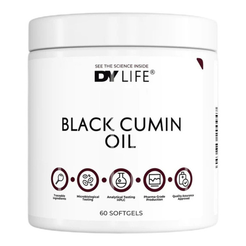Dorian Yates DY LIFE Black Cumin Oil 60 Softgels