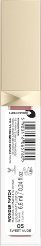 Eveline Wonder Match Matte Liquid Lipstick No. 05 Sweet Nude 6.8ml