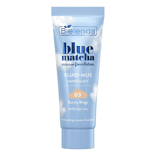 Bielenda Blue Matcha Moisturizing Fluid Mousse 03 Sunny Beige 30g