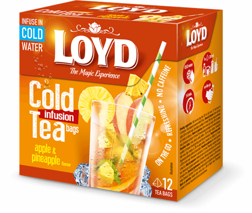 Loyd The Magic Experience Cold Infusion Tea Apple and Pineapple Flavour 12x 2.5g
