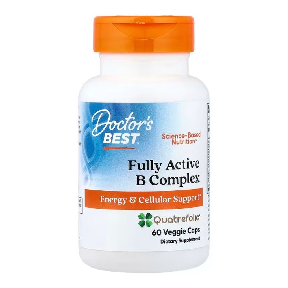 Doctor's Best Fully Active B-Complex with Quatrefolic Kapsułki 60 kapsułek