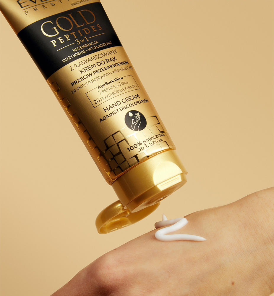 Eveline Gold Peptides 3in1 Advanced Anti-Discoloration Hand Cream 75ml