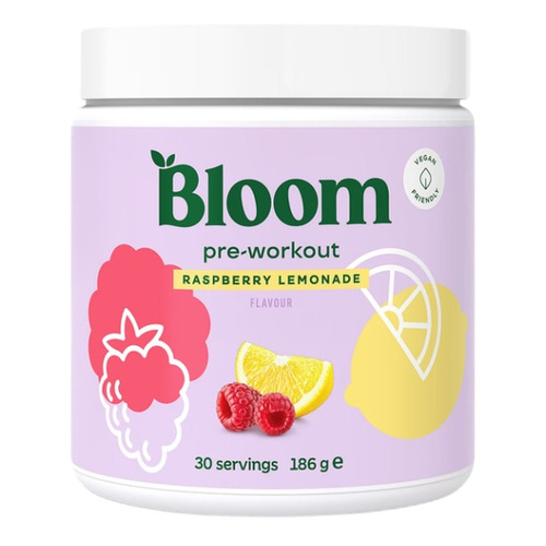 Bloom Pre-Workout Powder, Raspberry Lemonade 186g