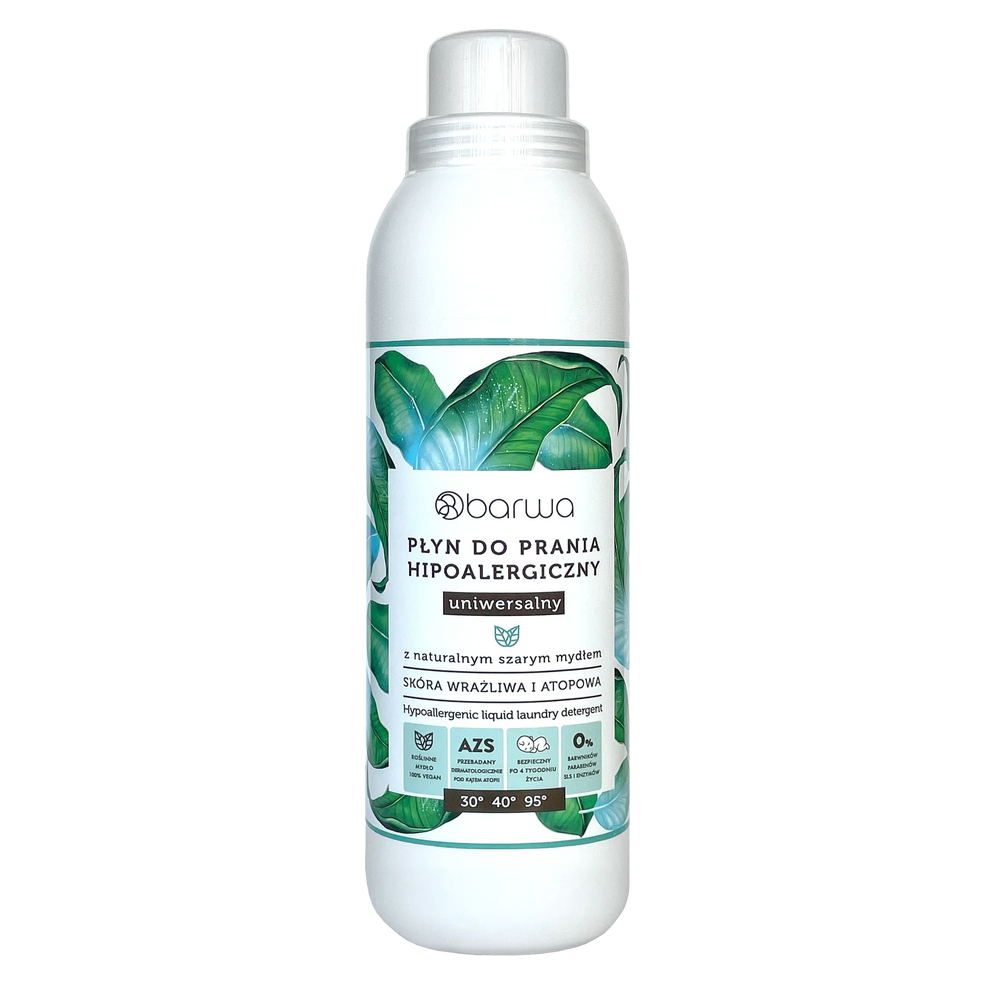 Barwa Hypoallergenic Universal Washing Liquid with Gray Soap for Sensitive and Atopic Skin 1l