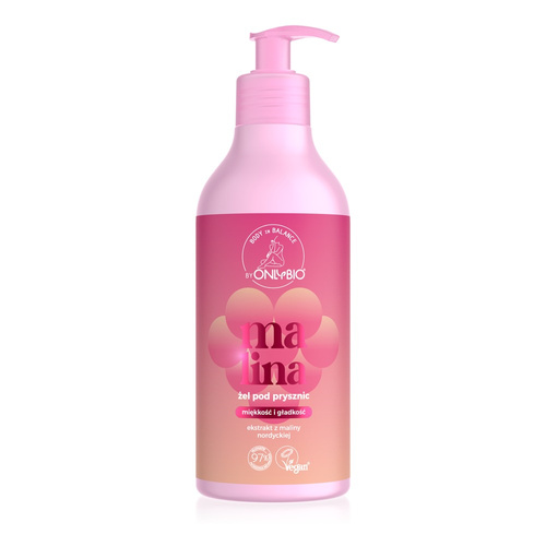 OnlyBio Regenerating Shower Gel with Nordic Raspberry Extract 400ml