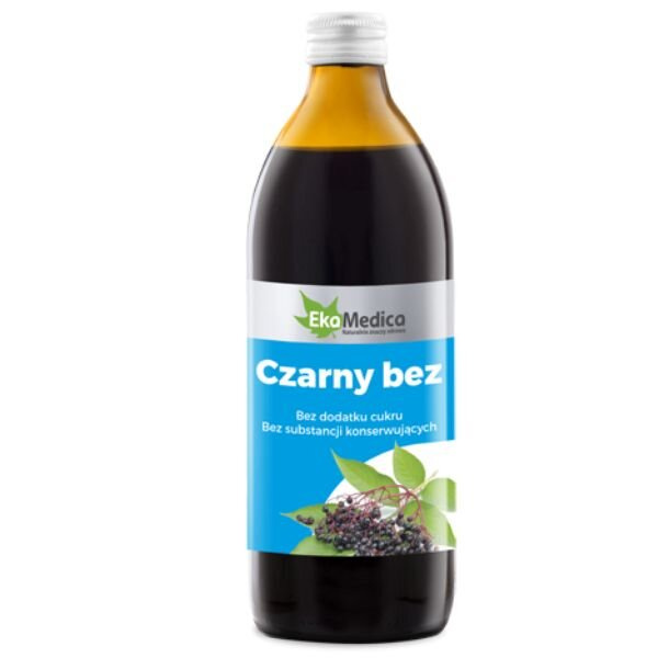 EkaMedica Naturalny 100% Sok z Czarnego Bzu 500ml