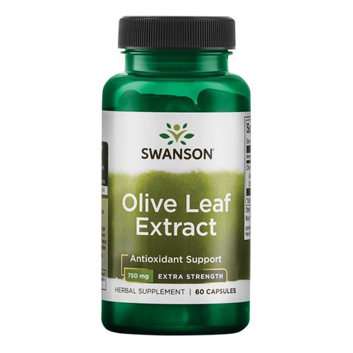 Swanson Olive Leaf Extract 750mg Super Strength 60 Capsules