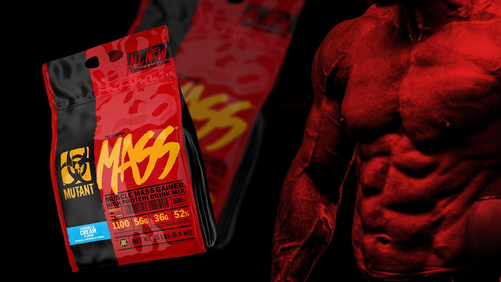 Mutant Mass Carbohydrate-Protein Supplement Cookies & Cream 6800g