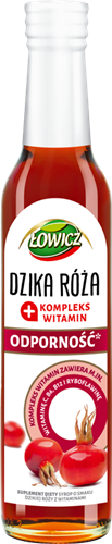 Łowicz Vitamin Complex Immunity Wild Rose Flavor Syrup for Colds 250ml