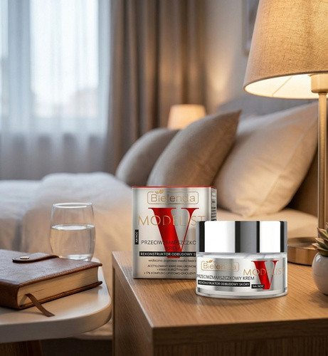 Bielenda V-Modelist Krem Przeciwzmarszczkowy na Noc Odbudowa Skóry 50ml