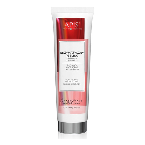 Apis Cranberry Vitality Enzyme Face Scrub for All Skin Types 100ml