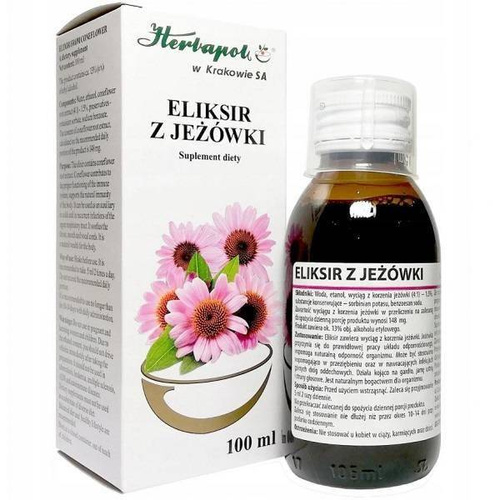 Herbapol Elixir Echinacea for Cold and Immune System Support 100ml Best Before 30.11.26