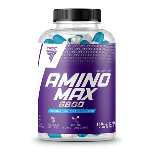Trec Nutrition Amino Max Amino Acid Complex in Capsules 6800 160 Capsules