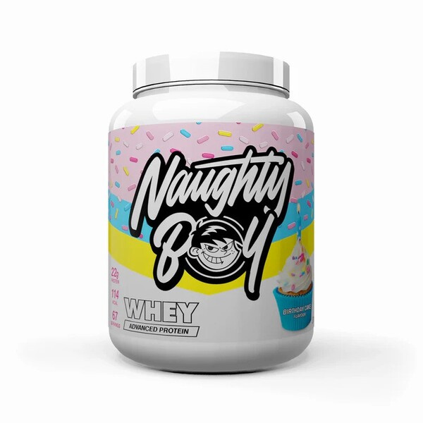 Naughty Boy Advanced Whey Białko Serwatkowe o Smaku Tortu Urodzinowego Na Wzrost Mięśni 2010g