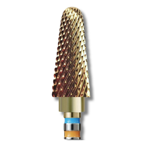 IQ Nails CoolBits Nail Drill Bit Tungsten Carbide Cone Bidirectional Cross Cut 6mm ZRN Coating 201XUF HP.060 1 Piece