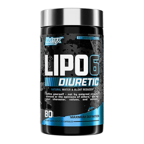 Nutrex Lipo-6 Diuretic Naturalny Diuretyk na Retencję Wody i Wzdęcia 80 Kapsułek