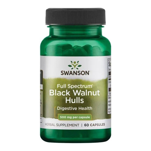Swanson Full Spectrum Black Walnut Hulls 500mg 60 Capsules
